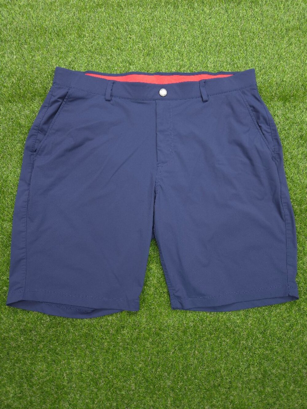 Redvanly Hanover Shorts Mens XL Blue 9" Golf Performance Pull On Glyding 2